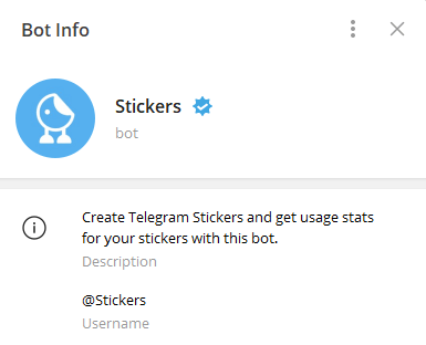 stickers bot info